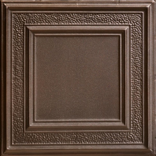 County Cork Bronze 2 ft. x 2 ft. Decorative Nail Up Tin Ceiling Tile (24 sq. ft. /Case)