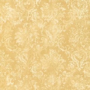 Canvas Damask Vinyl Roll Wallpaper (Covers 55 sq. ft.)