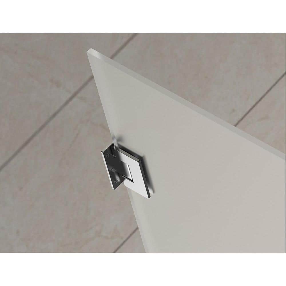 Vanora 32" x 72" Chrome Frameless Hinged Shower Enclosure