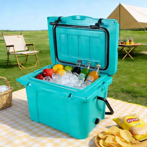 Ama pear 25 qt. Turquoise Portable Cooler Food Beverage Insulated