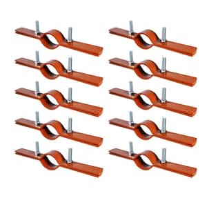 1-1/2 in. Riser Clamp in Copper Epoxy Coated Steel (10-Pack)