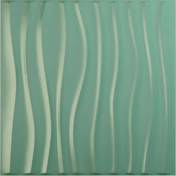 Ekena Millwork 19 5/8 in. x 19 5/8 in. Shoreline EnduraWall Decorative 3D Wall Panel, Sea Mist (12-Pack for 32.04 Sq. Ft.)