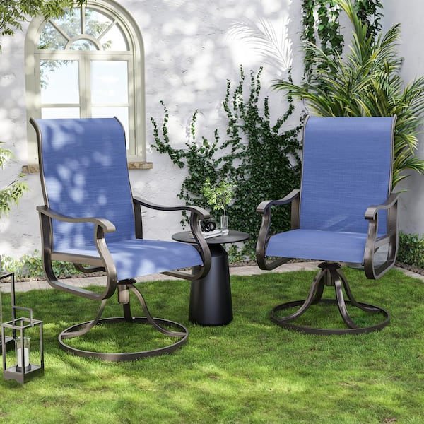 Poteban 2-Navy Blue Ashalyn Outdoor Dining Armchair