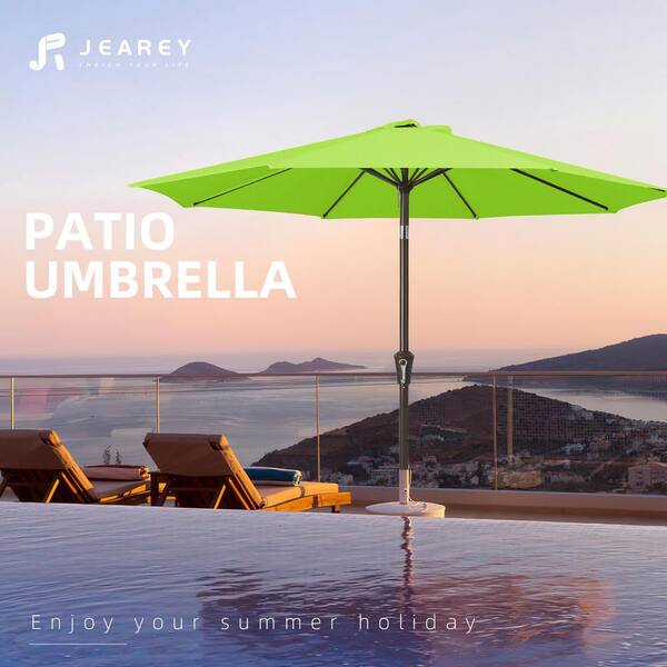 apple green patio umbrella Business & Pleasure Co. The The umbrellas core strength lies in its durable JUSTLET Heavy Duty 10 ft