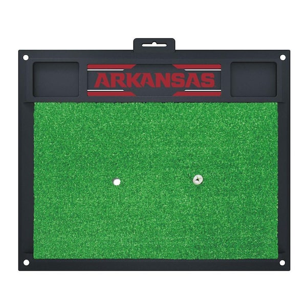 FANMATS NCAA University of Arkansas 17 in. x 20 in. Golf Hitting Mat