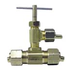 3/8 in. OD Compression Brass Valve Fitting