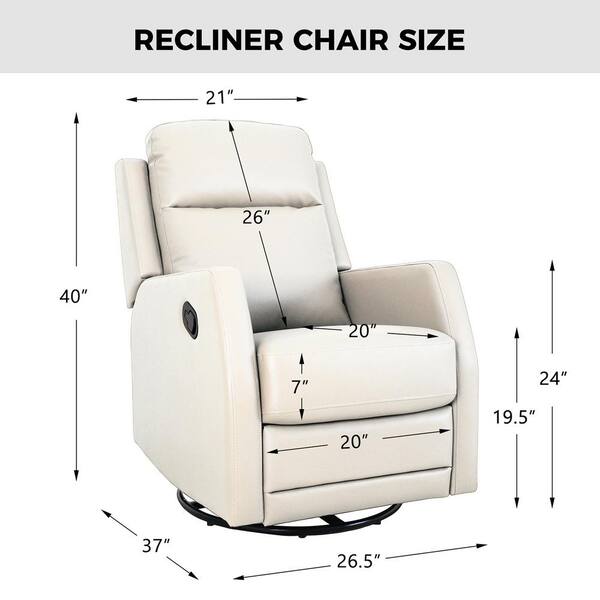 Dark Brown Comfortable Relax Recliner Rocking Chair CRLW60739701
