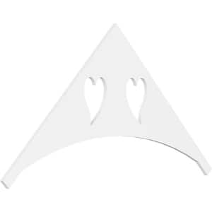 1 in. x 72 in. x 36 in. (12/12) Pitch Winston Gable Pediment Architectural Grade PVC Moulding