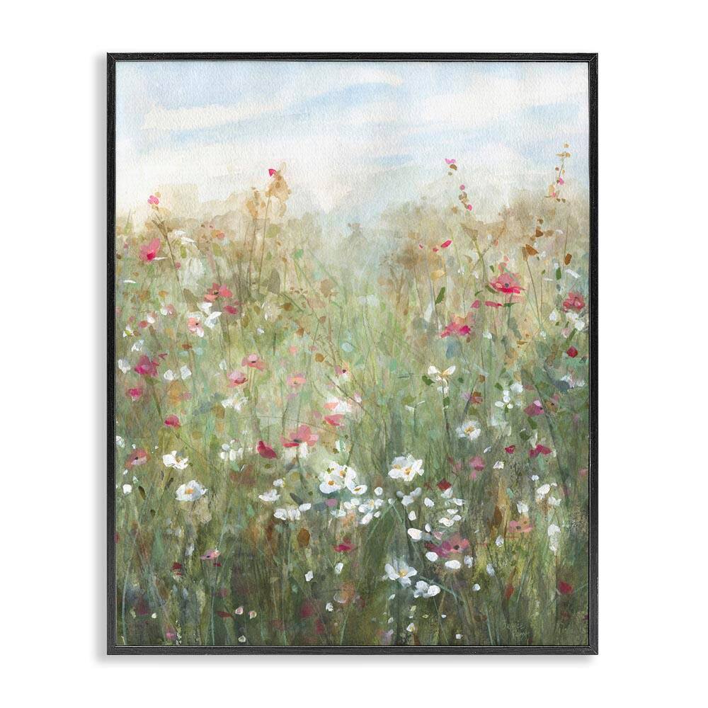 Fragrant Wildflower Field by Jessie Perry Black Framed Nature Giclee Art Print 14 in. x 11 in. price history on PriceWatchPro