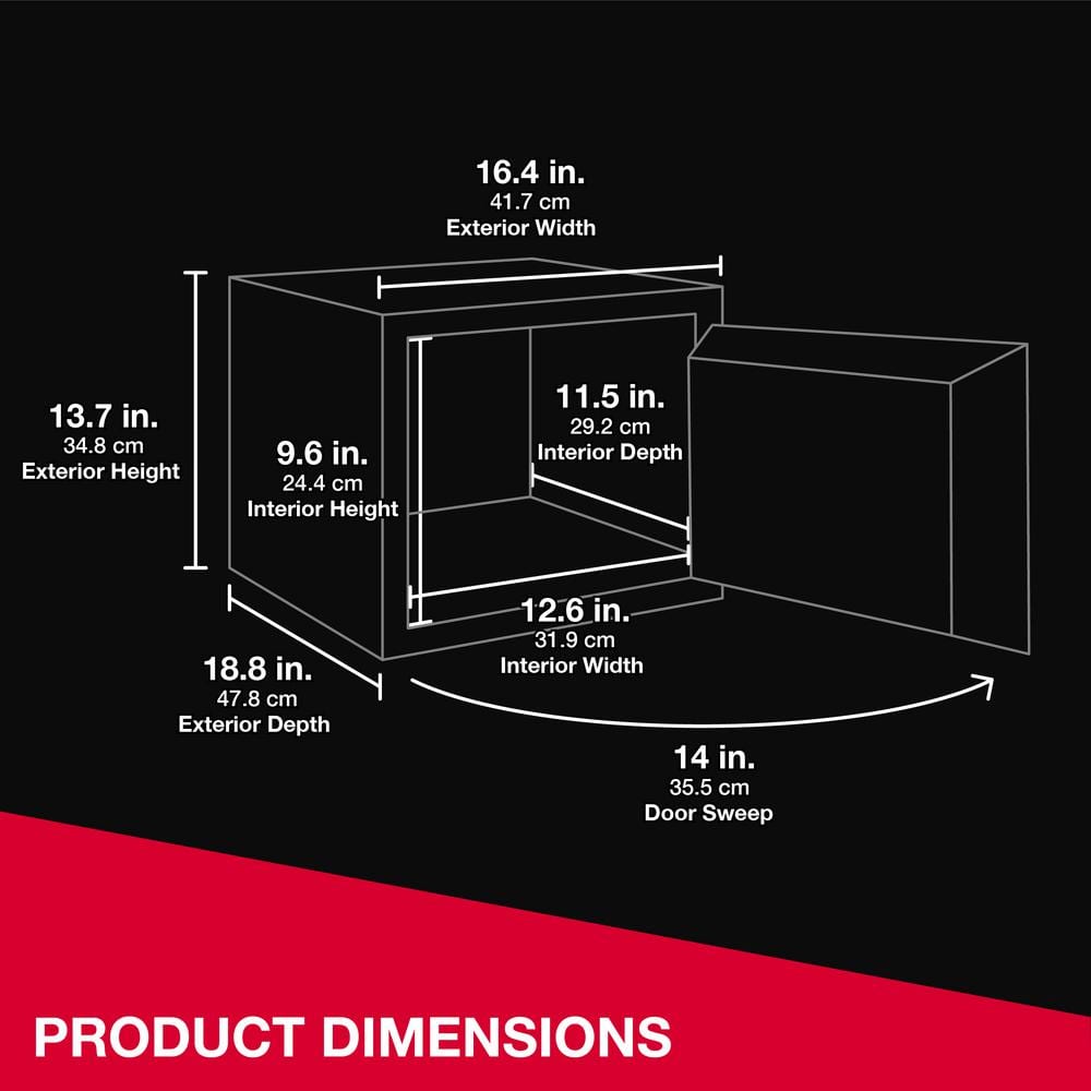 Black Small Fireproof Waterproof Safe with Combination Lock