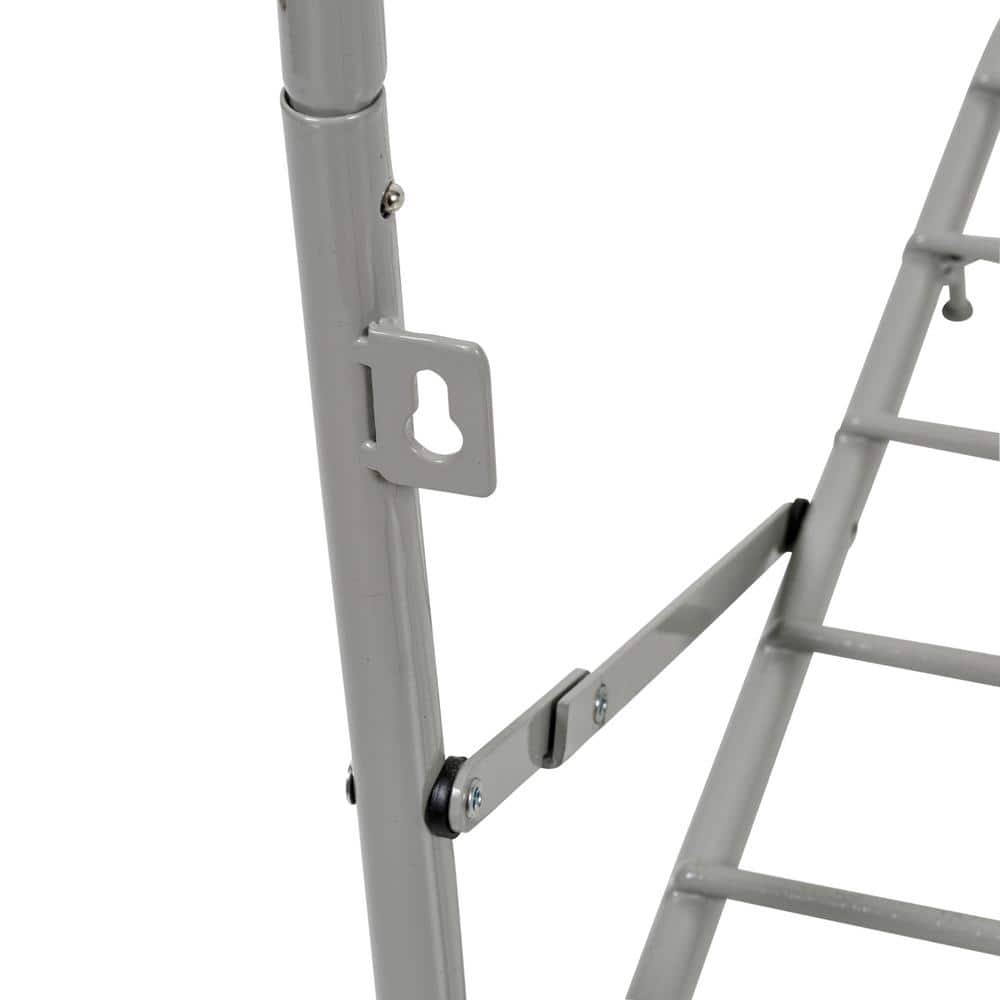 Gray Collapsible Over-the-Door Wall-Mounted Drying Rack