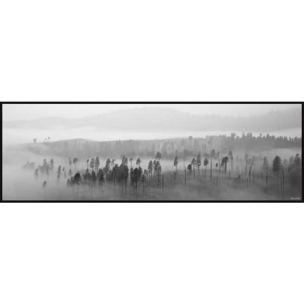 Unbranded "Lost in the Woods" by Marmont Hill Floater Framed Canvas Nature Art Print 10 in. x 30 in.