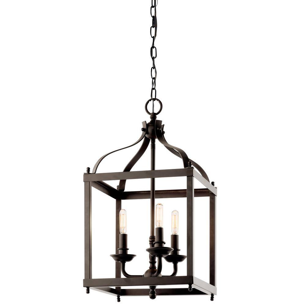 Larkin 22.25" Distressed Bronze 3-Light Pendant