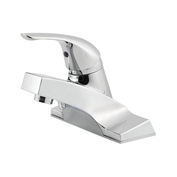 Pfister Pfirst Series 4 in. Centerset Single-Handle Bathroom Faucet in Polished Chrome