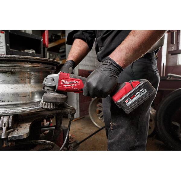 Bosch 6-in 18-volt 8 Amps Sliding Switch Brushless Cordless Angle Grinder  (Charger Included and 1-Battery) in the Angle Grinders department at