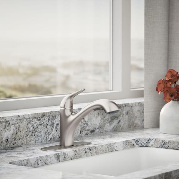 Jolt Single Handle Standard Kitchen Faucet in Vibrant Stainless