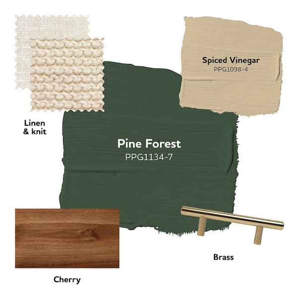 Glidden 1 qt. PPG1134-7 Pine Forest Satin Door, Trim & Cabinet
