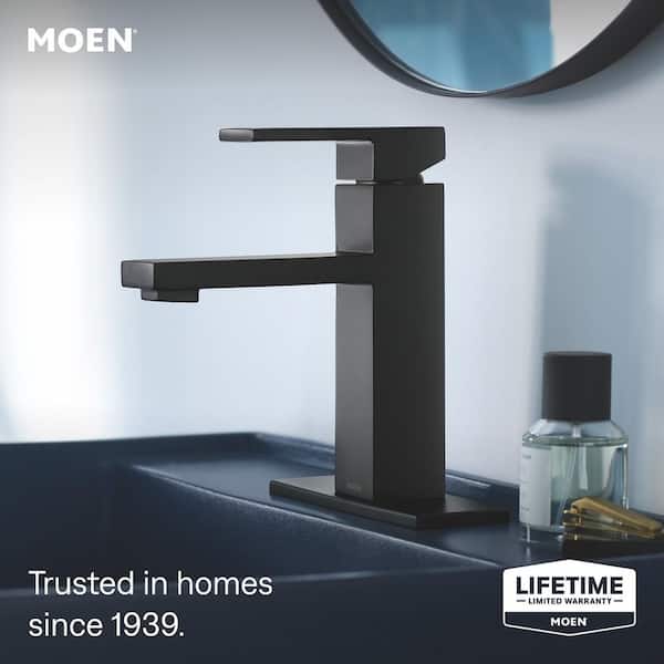 Revyl Single Hole Single Handle Bathroom Faucet in Matte Black