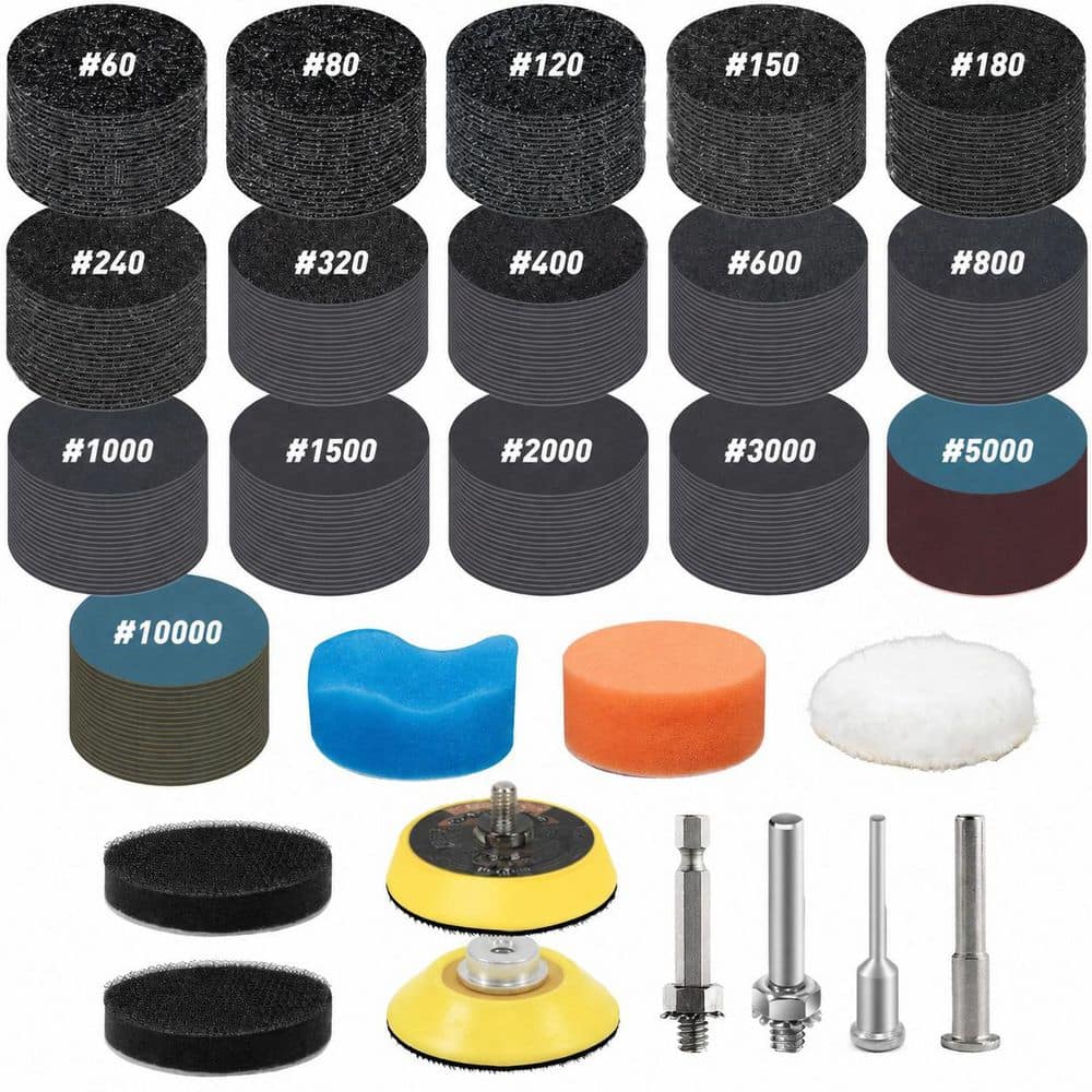 2 Inch Wet Dry Sanding Discs with Grit 60-10000 for Drill Sanding Attachment 331 pcs Hook and Loop Kit price history on PriceWatchPro