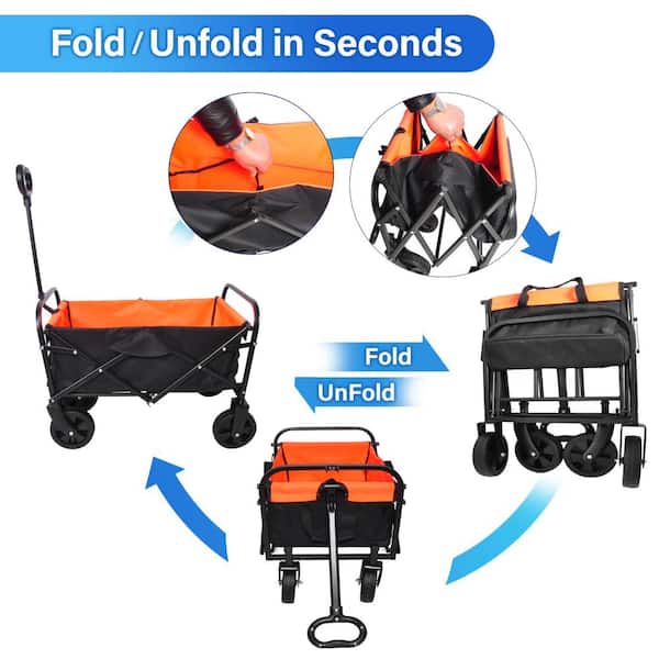 work 
16-7J ＋32
　 Siavonce 4.14 cu. ft. Steel Garden Cart Folding Wagon Garden