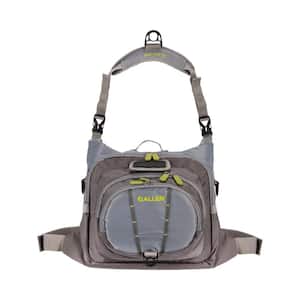 Allen Company Bear Creek Micro Fly Fishing Chest Pack, Fits up to 4 Tackle/Fly  Boxes, Gray/Lime