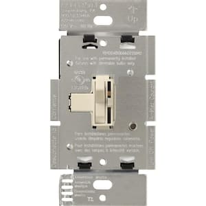 Toggler Dimmer Switch for Incandescent and Halogen Bulbs, 1000,Watt, Single,Pole, Light Almond (AY-10P-LA)