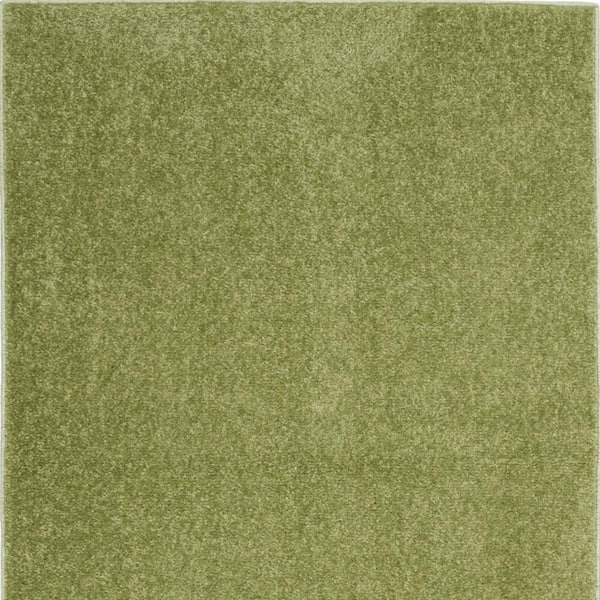 Charlie Green Solid Color 2 ft. x 4 ft. Indoor/Outdoor Runner Rug