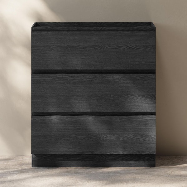 Liberte 30 in. Freestanding Bath Vanity Cabinet without Top in Black Oak
