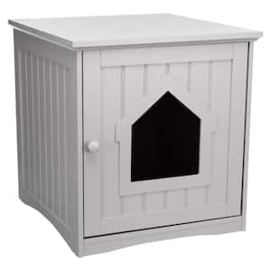 Standard Wooden Litter Box Enclosure in Gray