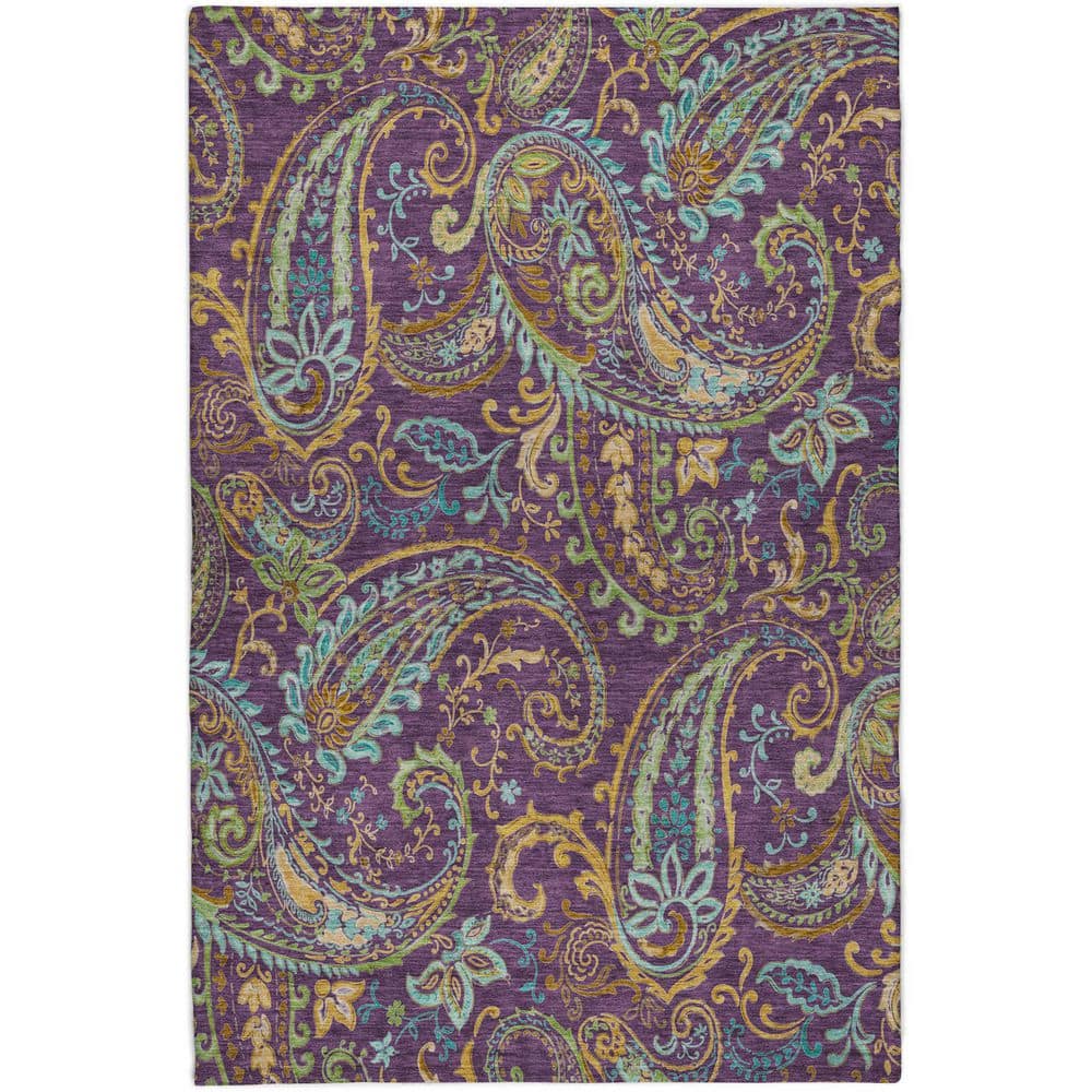 Dream Shag Premium Machine Washable Abstract ADS533 Purple 10 ft. x 14 ft. Area Rug price history on PriceWatchPro