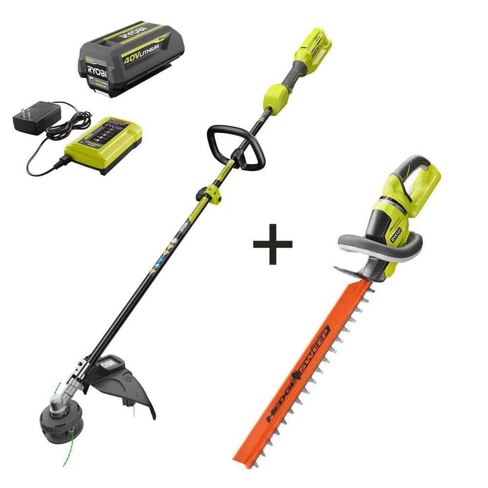 Ryobi 40v Expand It Cordless Attachment Capable String Trimmer And