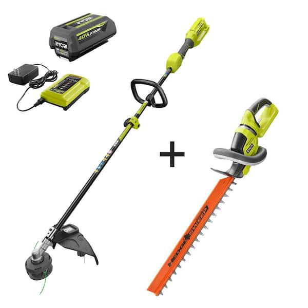 Ryobi RY40250 40-Volt Lithium-Ion Cordless Attachment Capable String Trimmer 