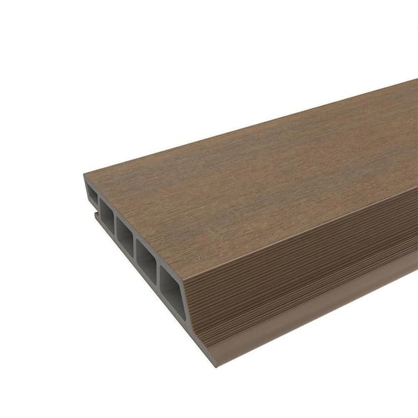 Shadowline All Weather System 6.7 in. x 96 in. Composite Siding in Peruvian Teak