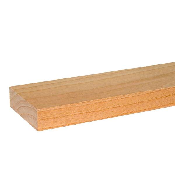 Builders Choice 1 in. x 4 in. S4S Clear Cherry Board Cut-To-Length