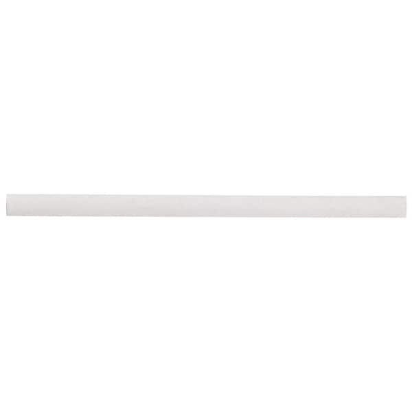 Ivy Hill Tile Barclay Cloud White 0.59 in. x 10.27 in. Textured Matte Ceramic Bullnose Tile Trim (0.04 sq. ft./Each)