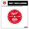 Milwaukee 7-1/4 Inch 24-Tooth Circular Saw Blades - 25 Pack - 48-40-1720 - Carbide