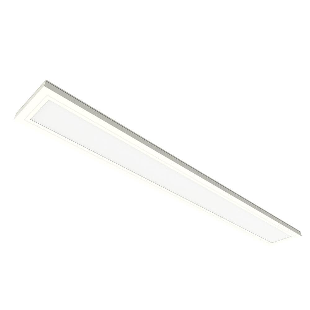 Commercial Electric White 6 in. x 4 ft. 25W Dimmable Integrated