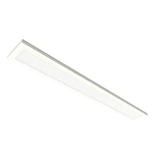 6 in. x4 ft. 24-Watt Dimmable White Integrated LED Edge-Lit Flat Panel Ceiling Flush Mount Light with Color Changing CCT