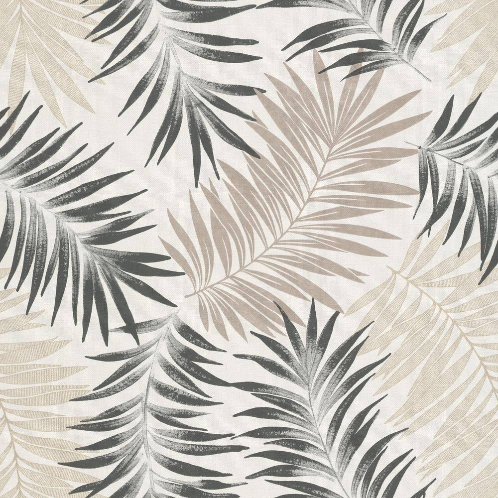 Orleans Jungle Leaf Beige Textured Non-pasted Wallpaper (Cover 56 sq. ft.) price history on PriceWatchPro