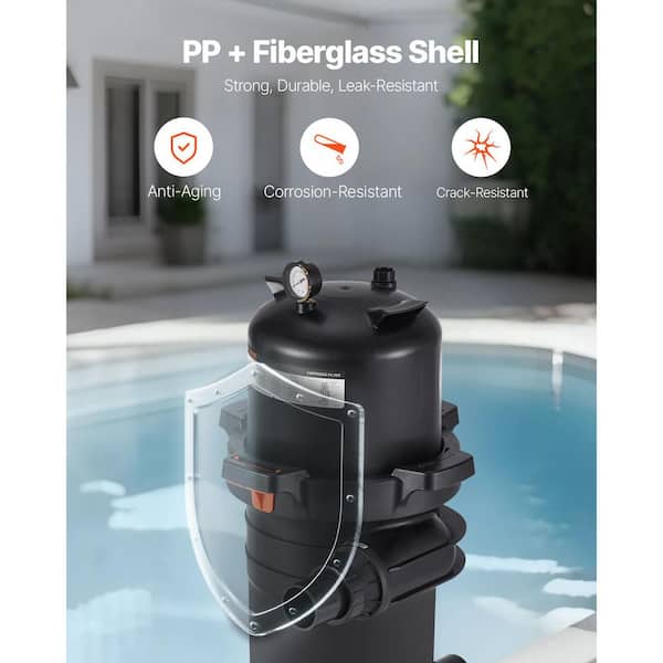 VEVOR Pool Cartridge Filter, 150 sq. ft, High-Efficiency Pool