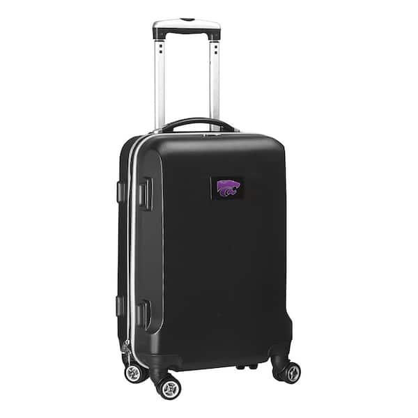 NCAA Kansas State 21 in. Black Carry-On Hardcase Spinner Suitcase
