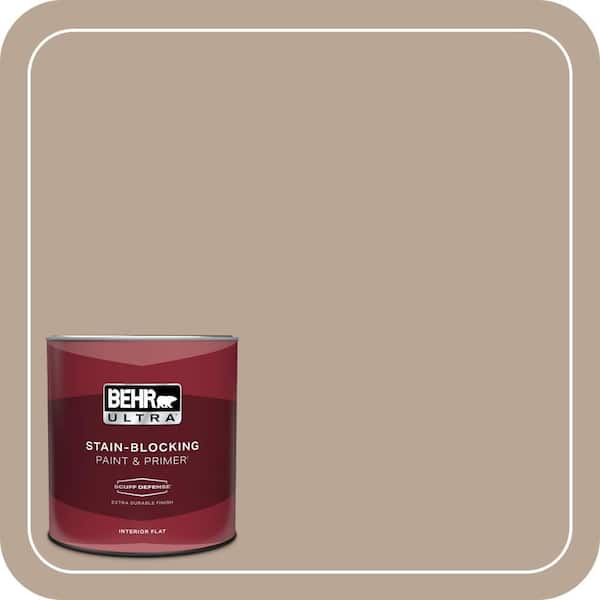 BEHR ULTRA 1 qt. #BXC-43 Desert Sandstorm Extra Durable Flat Interior Paint & Primer