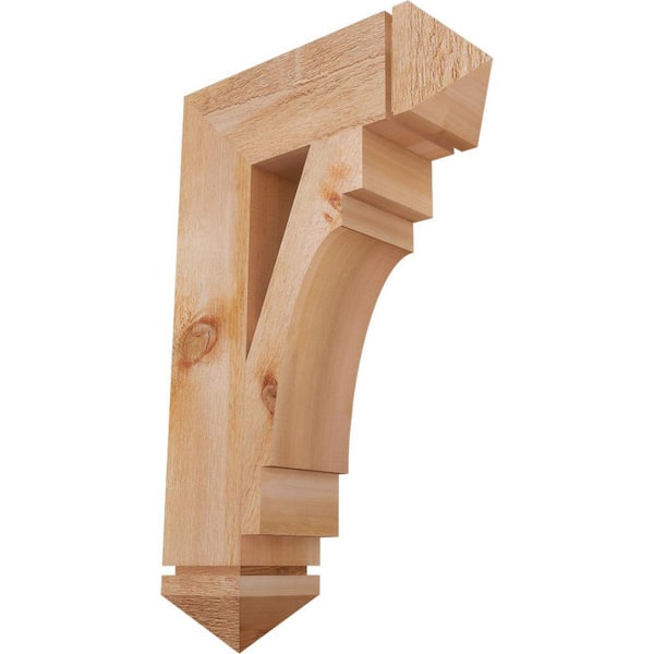 Ekena Millwork 6 in. x 32 in. x 20 in. Western Red Cedar Merced Arts and Crafts Rough Sawn
