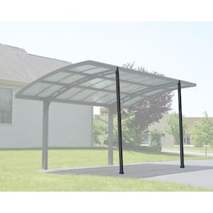 Arizona Wave 10 ft. x 16 ft. Gray Single Slope Cantilever Carport with Detachable Winter Support Kit