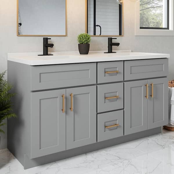 Camilla 61 in. Cultured Marble Vanity Top in Solid White with Double Basin Camilla 61 in. Cultured Marble Vanity Top in Solid White with Double Basin
