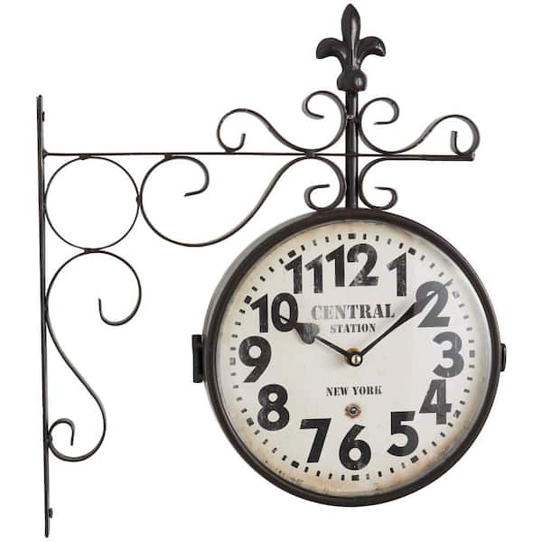 black and white vintage clocks