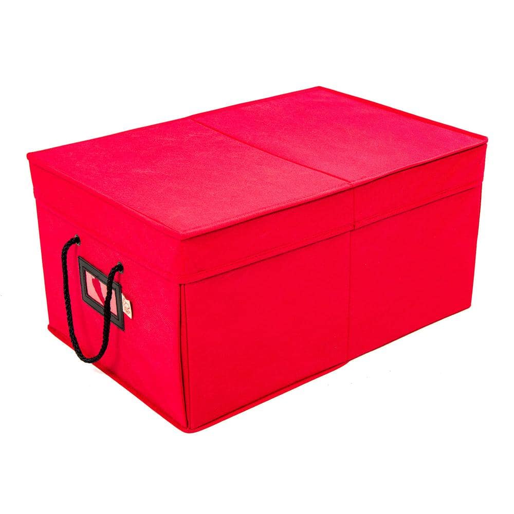 Santa's Bags 3-Drawer Christmas Ornament Storage Box (72 Ornaments) - Red SB-10452-RED-RS