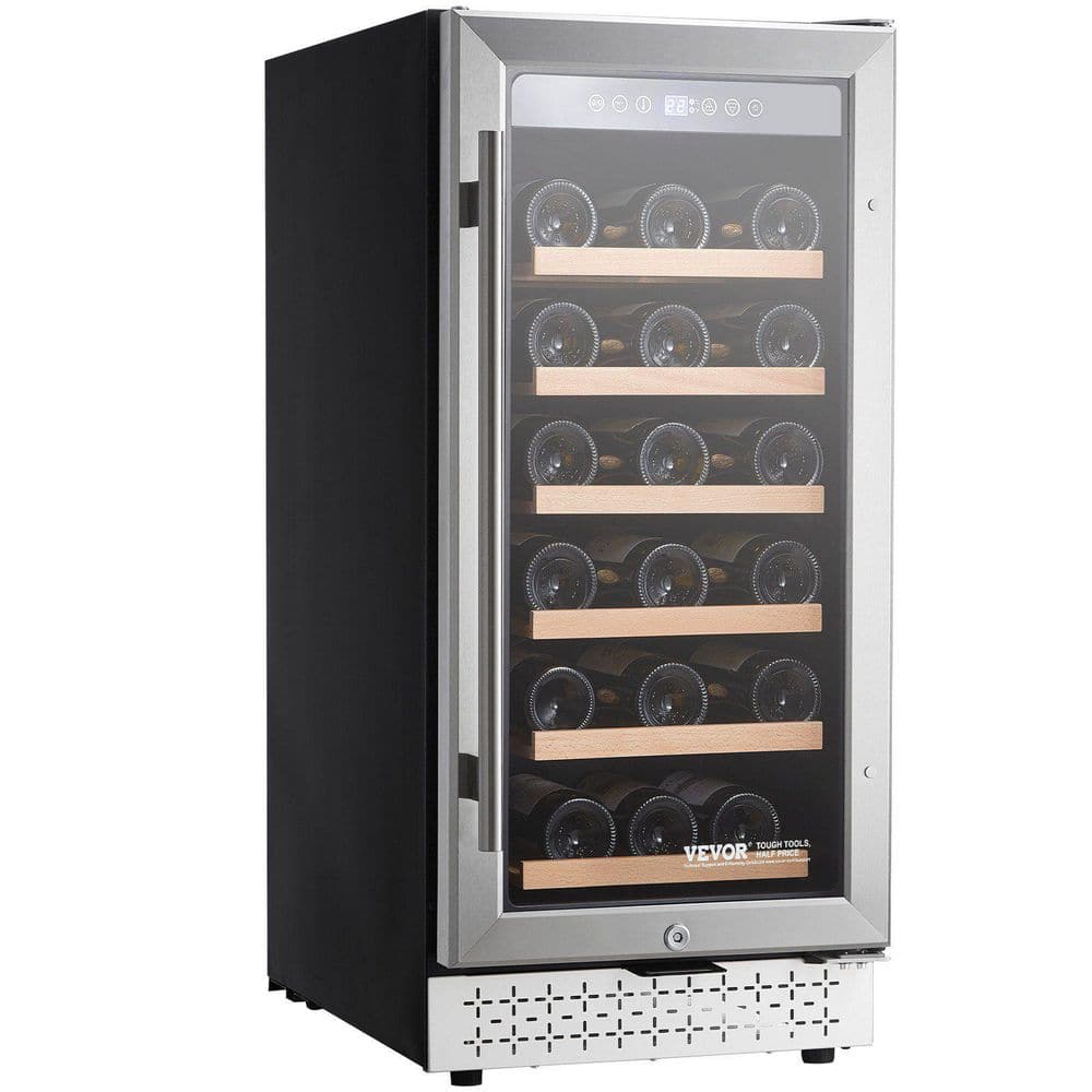 28 in. Bottle Wine Cooler, Built-In Outdoor Beverage Center with Glass Door and Digital Temperature Control