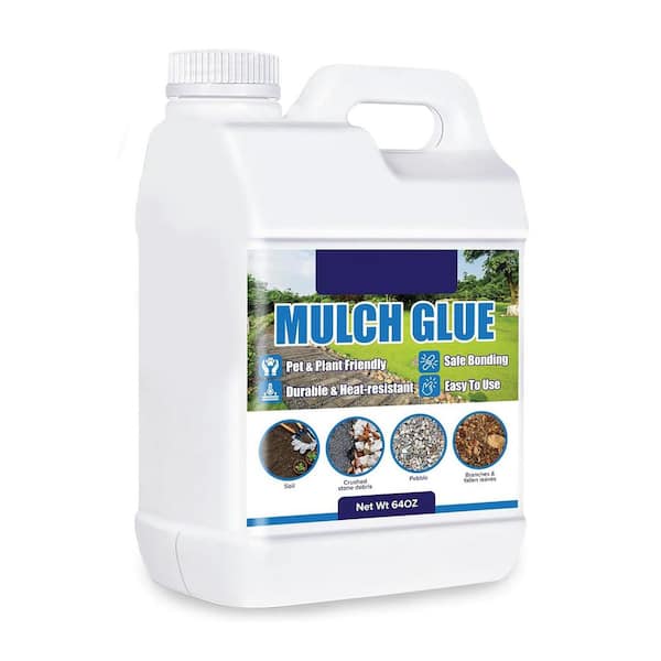 9.17 in. x 6.42 in. x 3.7 in. Rectangle Clear Stone Liquid Bottle Landscape Adhesive Gravel Binder Fast-Drying 1-Piece