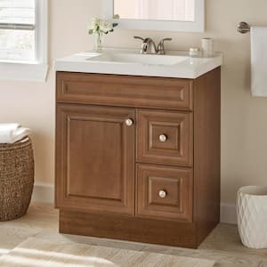 Glensford 30 in. W x 22 in. D x 34 in. H Bath Vanity Cabinet without Top in Butterscotch